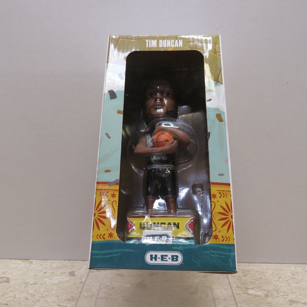 Tim Duncan 50th Anniversary San Antonio Spurs Bobblehead 2023 SGA Un-Opened.